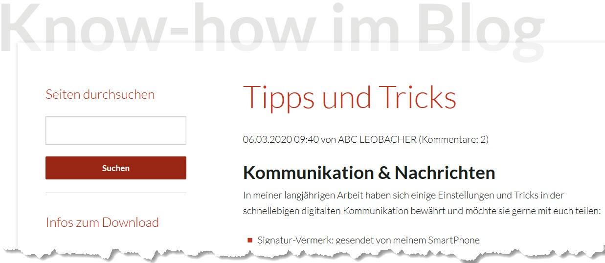 Tipps und Tricks im Computer-Alltag von ABC Leobacher